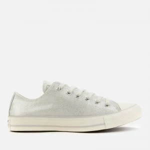 Converse Womens Chuck Taylor All Star Digital Powder Ox Trainers - Egret/Silver/Egret - UK 5