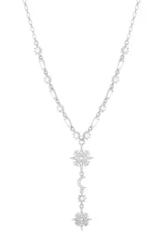 Silver Plated And Crystal Celestial Necklace