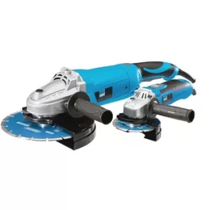 Draper Storm Force&amp;#174; 230V Angle Grinder Set, 115mm and 230mm (2 Piece)