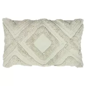 Orson Tufted Cushion Taupe, Taupe / 30 x 50cm / Polyester Filled