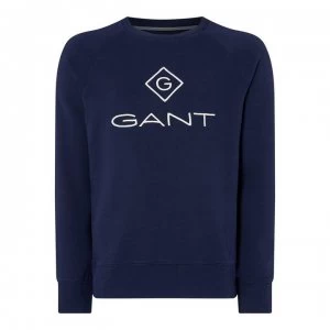 Gant Gant New Logo Sweater - Blue 433