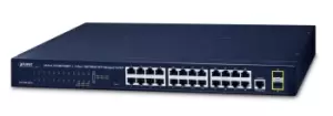 PLANET GS-4210-24T2S network switch Managed L2 Gigabit Ethernet...