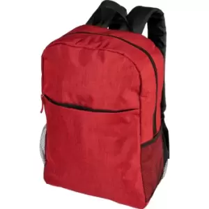 Bullet Heathered Computer Backpack (One Size) (Red)