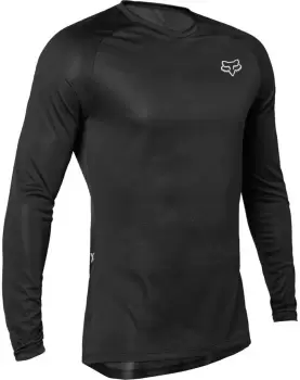 FOX TecBase Baselayer LS Motocross Functional Shirt, black, Size XL, black, Size XL