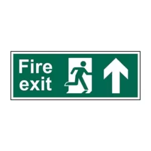 Fire Exit (Man Arrow Up) - Sav (600 x 200mm)