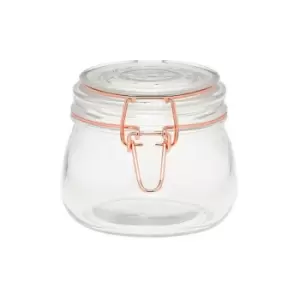 Copper Wire Jar 0.5L, Transparent