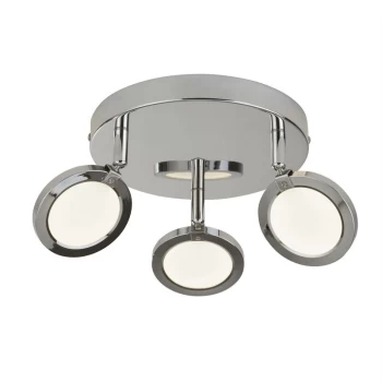 Searchlight Lighting - Searchlight Languna - Integrated LED 3 Light Round Cluster Spotlight Chrome