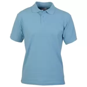 Absolute Apparel Mens Precision Polo (XL) (Light Blue)