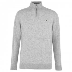 Lacoste Lacoste Quarter Zip Knit Sweater - Grey E8G