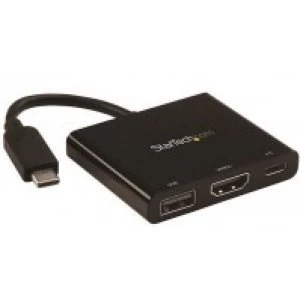 StarTech USB C to 4K HDMI Multifunction Adapter with Power Delivery and USB A Port