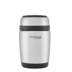 Thermos Thermocafe Stainless Steel Curved Food Flask with Spoon