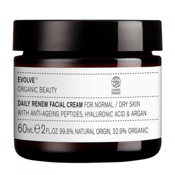 Evolve Beauty Evolve Organic Beauty Daily Renew Facial Cream 60ml - White