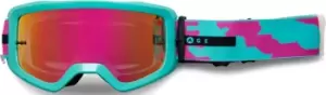 FOX Main Nuklr Mirrored Motocross Goggles, turquoise, turquoise, Size One Size