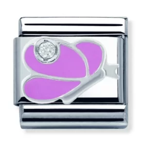 Nomination CLASSIC Silvershine Pink Butterfly Charm 330305/07