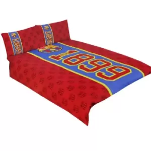 FC Barcelona Established Double Duvet Set (One Size) (Red/Blue)