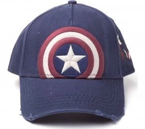 Captain America Vintage Adjustable Cap - Blue