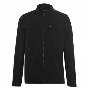 Lyle and Scott Cotton Twill Over Shirt - Jet Black Z865