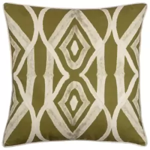 Cape Ikat Geometric Reversible Cushion