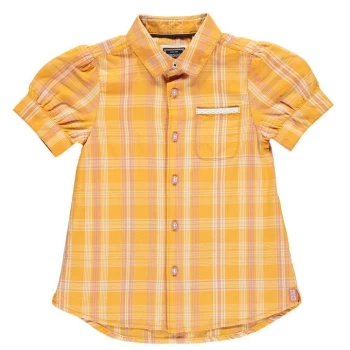 SoulCal Short Sleeve Shirt Infant Girls - Sunflower Check