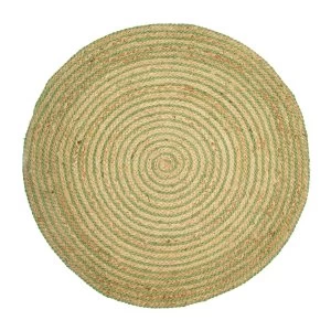 Sass & Belle Green Spiral Jute Rug