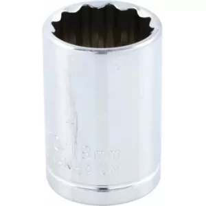 Yamoto Socket Bi-hexagon 1/2" Square Drive 19MM Chrome Vanadium (12-Point)