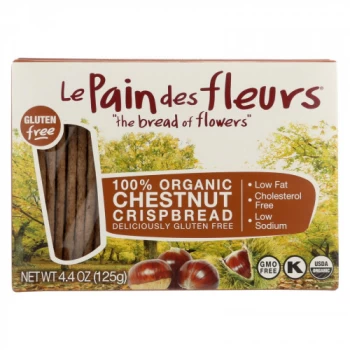 Le Pain des Fleurs Organic & Gluten Free Chestnut Crispbread - 150g