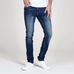 Firetrap Skinny Mens Jeans - Mid Blue