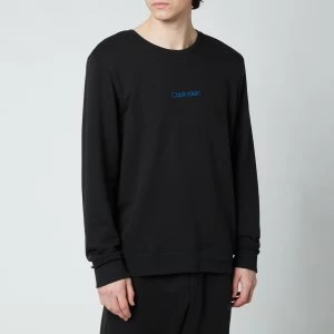 Calvin Klein Mens Chest Logo Sweatshirt - Black - S