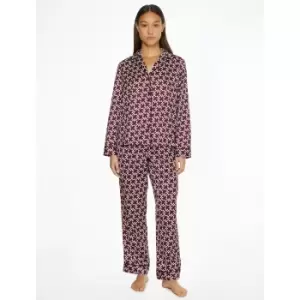 Graphic Print Satin Pyjamas