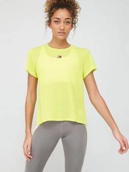 Tommy Hilfiger Performance Lbr Top - Yellow