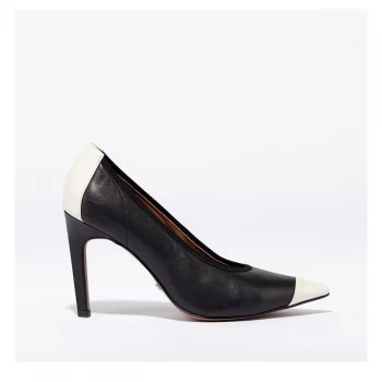 Reiss Lowri Court Shoes - Black Mix