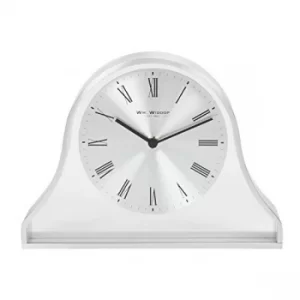 Napoleon Mantel Clock Silver Aluminium Case