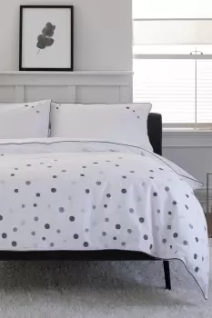 Circles Embroidered Cotton Bedlinen Duvet set