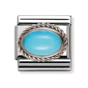 Nomination Classic Silver & Turquoise December Birthstone Charm