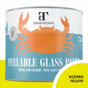 Thorndown Wizard Yellow Peelable Glass Paint 150ml - Translucent