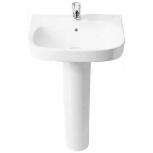 Debba Basin with Full Pedestal Pick Up Pack - White - Roca