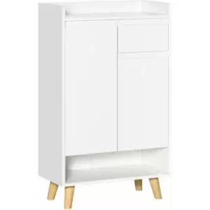 Homcom - Sideboard Storage Cabinet, Accent Cupboard with Drawer for Hallway White