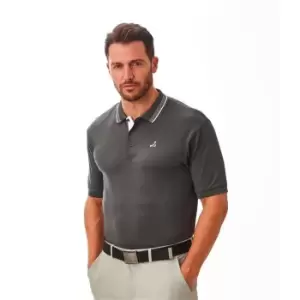 Under Par Golf Polo Mens - Grey