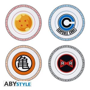 Dragon Ball - Emblems Set Of 4 Plates