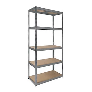 Rb Boss 5 Tier Wood Shelving Kit - 1800 x 900 x 400mm 250kg Udl