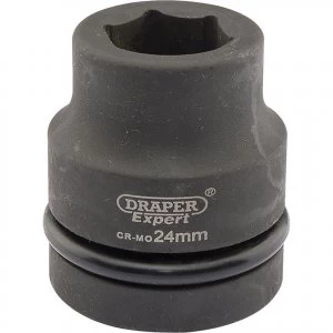 Draper Expert 1" Drive Hexagon Impact Socket Metric 1" 24mm