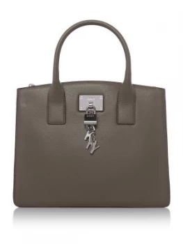 DKNY Elissa large tote with charms Grey