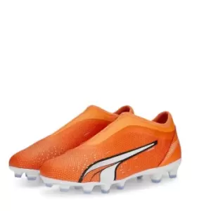 Puma Ultra.3 Firm Ground Football Boots Junior Boys - Orange