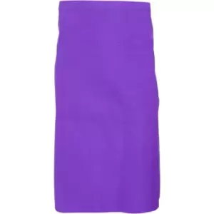 Dennys Adults Unisex Catering Waist Apron With Pocket (One Size) (Purple) - Purple