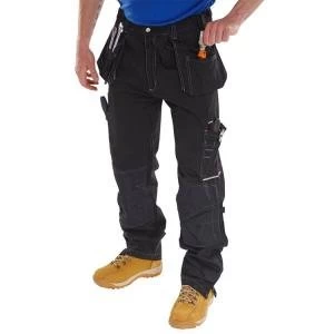 Click Workwear Shawbury Trousers Multi pocket 30 Black Ref SMPTBL30 Up