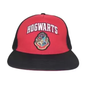 Harry Potter College Hogwarts Snapback Cap (One Size) (Red/Black)