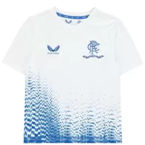 Castore Rangers Pre Match Shirt 2021 2022 Junior - White