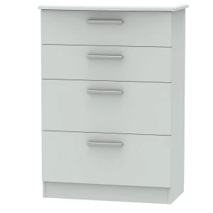 Robert Dyas Fourisse Ready Assembled 4-Drawer Deep Chest of Drawers