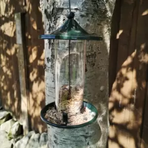 Oriental Stylish Garden Wild Bird Hanging Green Metal Mealworm Feeder - Tom Chambers