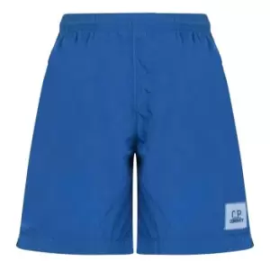 CP COMPANY Junior Stitch Logo Swim Shorts - Blue